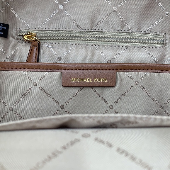 MICHAEL KORS KENLY MEDIUM BACKPACK BROWN SIGNATURE COLOR - Picture 14 of 16